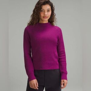 Lululemon NWT Cotton-Blend Mock-Neck Sweater
Heathered Wild Berry SOLD OUT